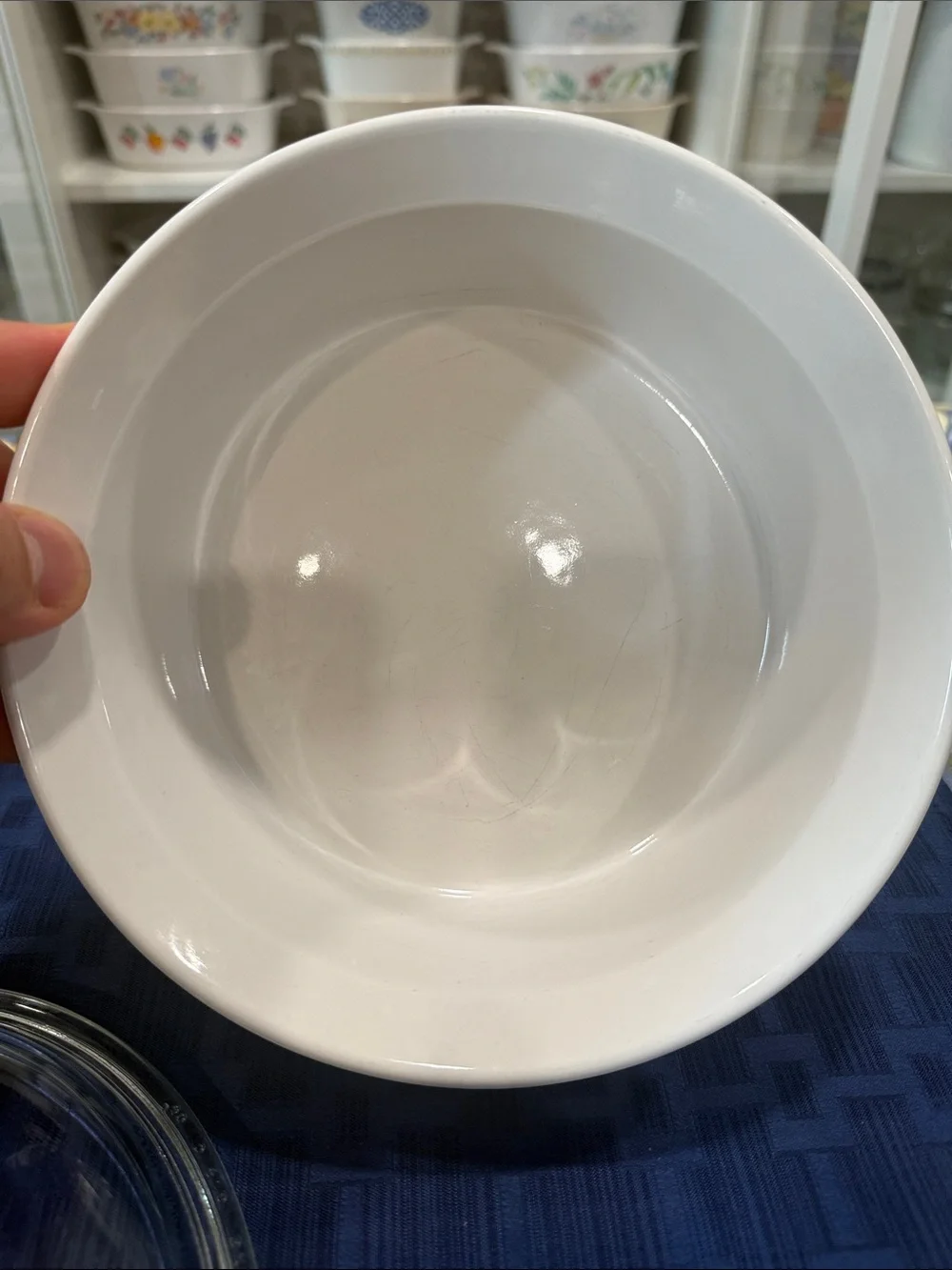 Corningware White Casserole with Clear Glass Lid 1.5 quart